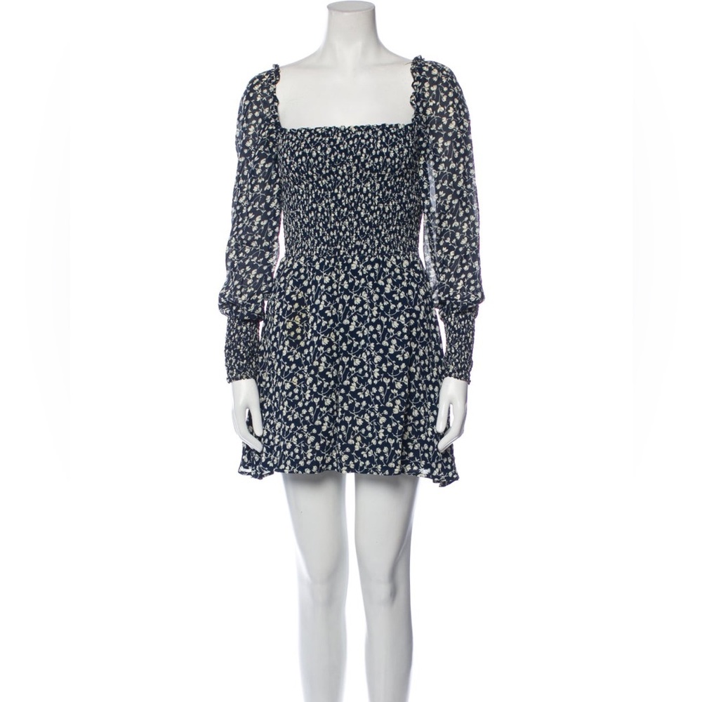 REFORMATION LONG SLEEVE MINI DRESS